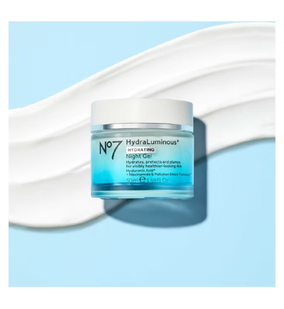 No7 HydraLuminous+ Night Gel 50ml