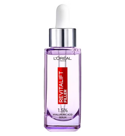 L'Oreal Paris Revitalift Filler Hyaluronic Acid Anti-Wrinkle Serum, 1.5% Pure Concentrated Micro-Epidermic Hyaluronic Acid, 30ml
