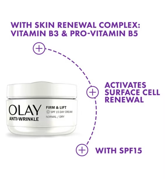 Olay Anti-Wrinkle Firm & Lift Day Cream SPF15 50ml