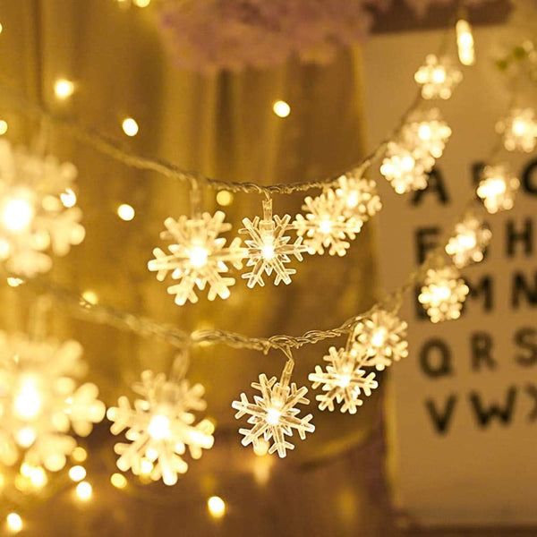 Snowflake LED Fairy Lights Indoor Outdoor