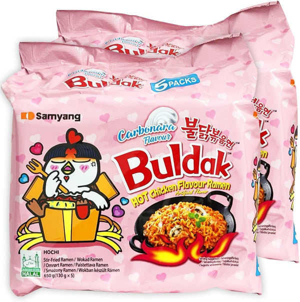 Buldak Carbonara Hot Noodles